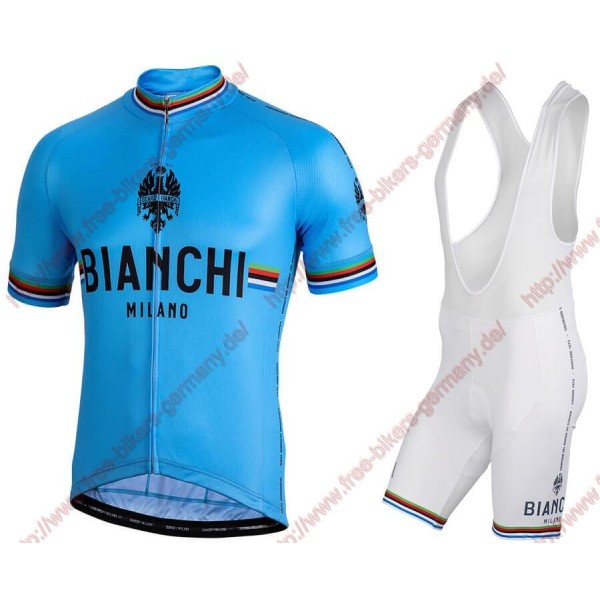 Profiteams BIANCHI MILANO New Pride blue Radbekleidung Satz Trikot Kurzarm+Trägerhosen Se Profiteams BIANCHI MILANO New Pride blue Radbekleidung Satz Trikot Kurzarm+Trägerhosen Se
