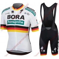 Profiteams Bora Hansgrohe 2019 German champion Radbekleidung Satz Trikot Kurzarm+Trägerhosen Se