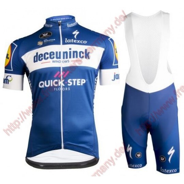 Profiteams DECEUNINCK-QUICK-STEP 2019 Radbekleidung Satz Trikot Kurzarm+Trägerhosen Se