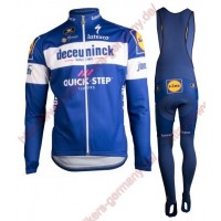 Profiteams DECEUNINCK-QUICK-STEP 2019 Radsport Fahrradbekleidung Trikot Langarm+Lang Tr