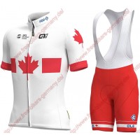 Profiteams 2019 Groupama FDJ Canadian Champion Radbekleidung Satz Trikot Kurzarm+Trägerhosen Se
