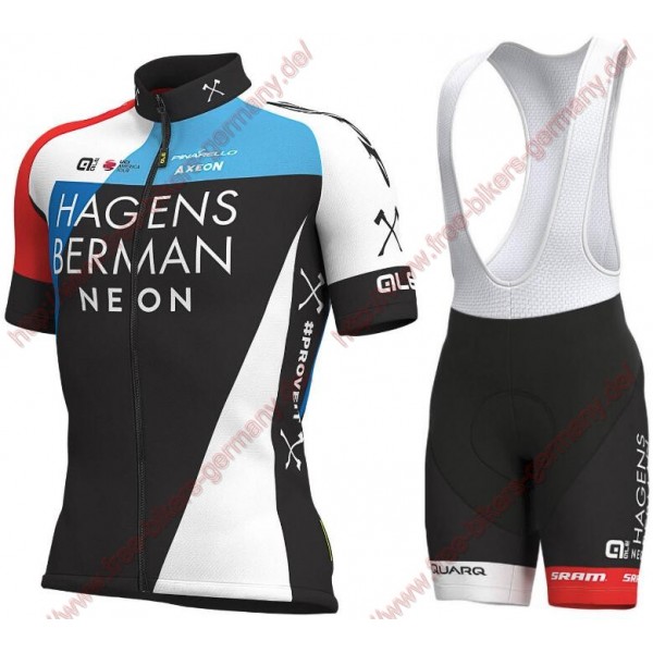Profiteams 2019 HAGENS BERMAN AXEON Radbekleidung Satz Trikot Kurzarm+Trägerhosen Se