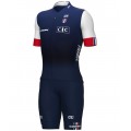 Frankreich 2023 Set(Radtrikot langer RV+Trägerhose)-ALE Radsport-Profi-Team Frankreich 2023 Set(Radtrikot langer RV+Trägerhose)-ALE Radsport-Profi-Team