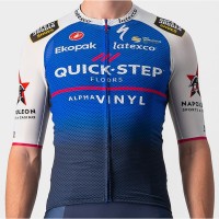 Quick Step-Alpha Vinyl 2022 CLIMBER'S 3.1 Radtrikot kurzarm(langer RV)-Radsport-Profi-Team