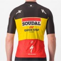 Soudal Quick-Step belgischer Meister 2023 Competizione Radtrikot kurzarm-Radsport-Profi-Team Soudal Quick-Step belgischer Meister 2023 Competizione Radtrikot kurzarm-Radsport-Profi-Team