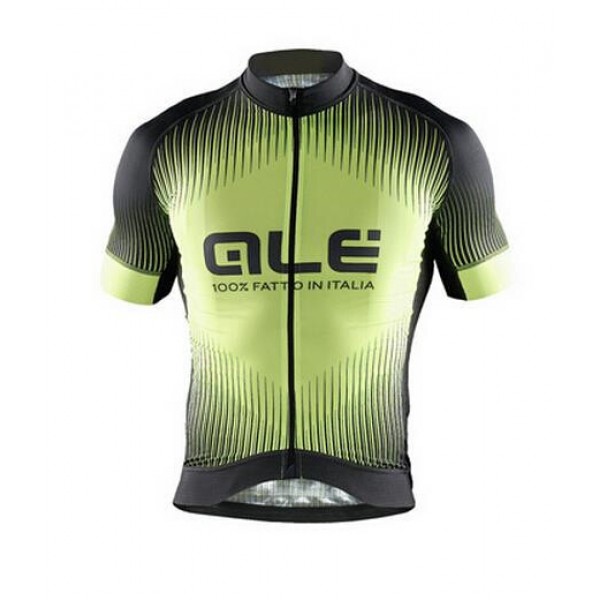 2015 ALE Grün schwarz Radtrikot Kurzarm