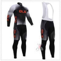2015 ALE giordana Fahrradbekleidung Radtrikot Satz Langarm und Lange Trägerhose