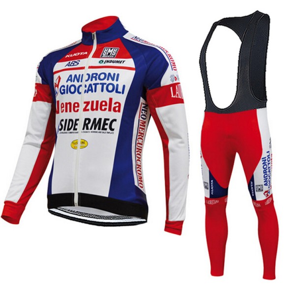 2015 ANDRONI GIOCATTOLI Fahrradbekleidung Radtrikot Satz Langarm und Lange Trägerhose
