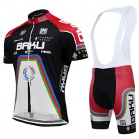2015 BAKU Fahrradbekleidung Satz Fahrradtrikot Kurzarm Trikot und Kurz Trägerhose