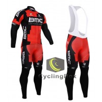 2015 BMC Fahrradbekleidung Radtrikot Satz Langarm und Lange Trägerhose