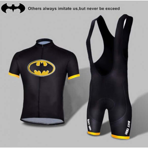 2015 Bat-Man Fahrradbekleidung Satz Fahrradtrikot Kurzarm Trikot und Kurz Trägerhose