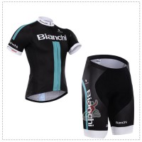 2015 Bianchi Radbekleidung Radtrikot Kurzarm und Fahrradhosen Kurz