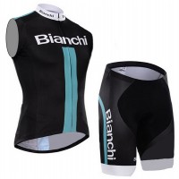 2015 Bianchi ärmelloses Trikot und Kurz Radhose