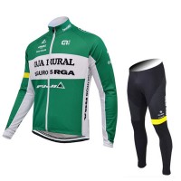 2015 CAJA RURAL Fahrradbekleidung Radtrikot Satz Langarm und Lange Fahrradhose