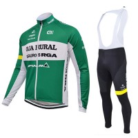 2015 CAJA RURAL Fahrradbekleidung Radtrikot Satz Langarm und Lange Trägerhose