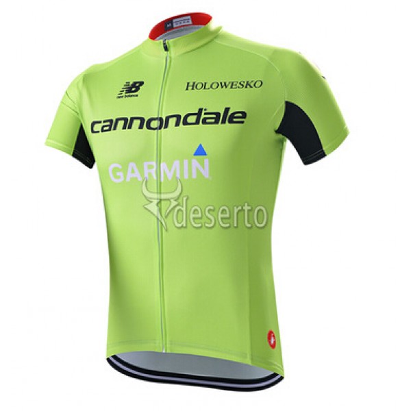 2015 Garmin Cannondale Radtrikot Kurzarm Grün