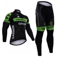 2015 Cannondale Garmin Fahrradbekleidung Radtrikot Satz Langarm und Lange Fahrradhose