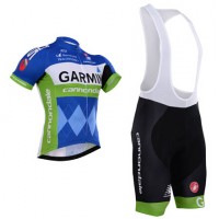 2015 Garmin Cannondale Fahrradbekleidung Satz Fahrradtrikot Kurzarm Trikot und Kurz Trägerhose 002