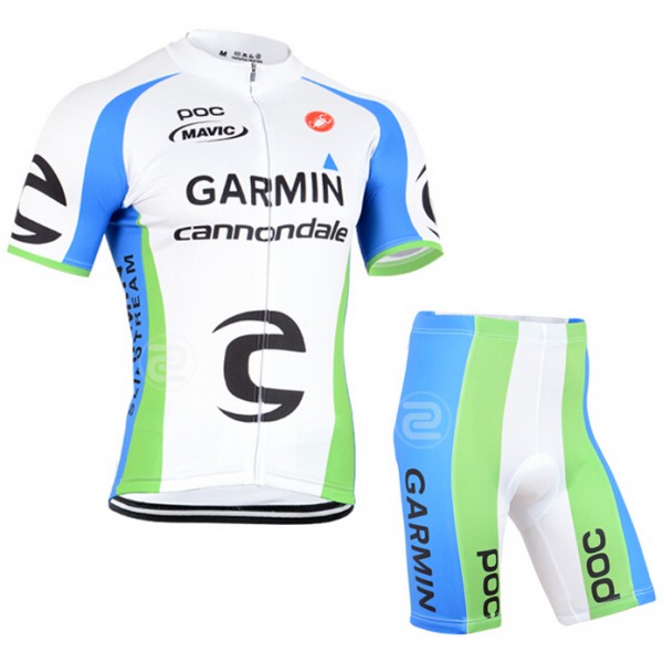 2015 Garmin Cannondale Radbekleidung Radtrikot Kurzarm und Fahrradhosen Kurz