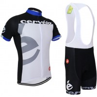 2015 Cervelo Fahrradbekleidung Satz Fahrradtrikot Kurzarm Trikot und Kurz Trägerhose