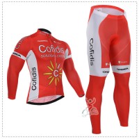 2015 Cofidis Fahrradbekleidung Radtrikot Satz Langarm und Lange Fahrradhose