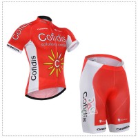 2015 Cofidis Radbekleidung Radtrikot Kurzarm und Fahrradhosen Kurz