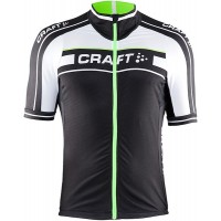 2015 Craft Bike Grand Tour Schwarz-Weiß-Grün Radtrikot Kurzarm