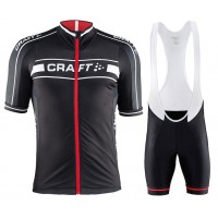 Craft Bike Grand Tour Schwarz-Rot 2015 Fahrradbekleidung Satz Fahrradtrikot Kurzarm Trikot und Kurz Trägerhose