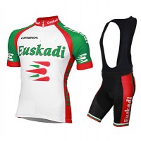 2015 Orbea Euskadi Fahrradbekleidung Satz Fahrradtrikot Kurzarm Trikot und Kurz Trägerhose schwarz