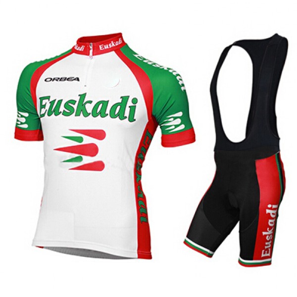 2015 Orbea Euskadi Fahrradbekleidung Satz Fahrradtrikot Kurzarm Trikot und Kurz Trägerhose schwarz