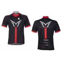 2015 Felt Radtrikot Kurzarm schwarz rot