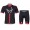 2015 Felt Radbekleidung Radtrikot Kurzarm und Fahrradhosen Kurz schwarz rot