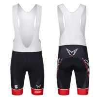 2015 Felt Kurz Trägerhose schwarz rot