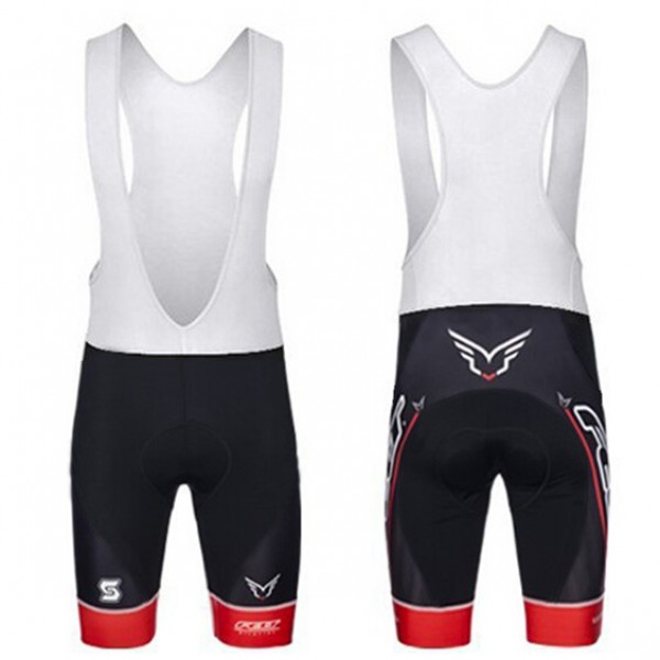 2015 Felt Kurz Trägerhose schwarz rot