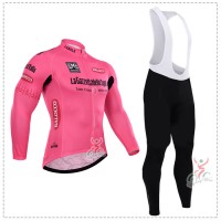 2015 Giro d'Italia Fahrradbekleidung Radtrikot Satz Langarm und Lange Trägerhose