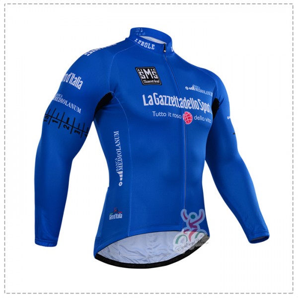 2015 Giro d'Italia Fahrradtrikot Langarm bleu