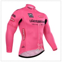 2015 Giro d'Italia Fahrradtrikot Langarm Rose