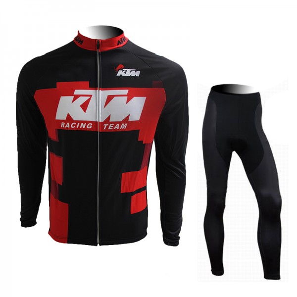 2015 KTM Fahrradbekleidung Radtrikot Satz Langarm und Lange Fahrradhose