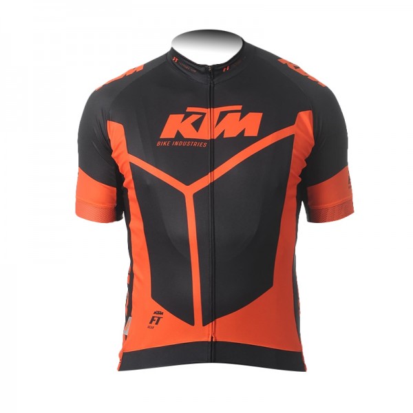 2015 KTM Proteam Schwarz orange Radtrikot Kurzarm 2015 KTM Proteam Schwarz orange Radtrikot Kurzarm