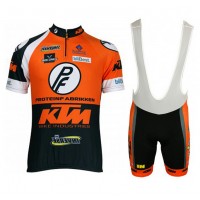2015 KTM Fahrradbekleidung Satz Fahrradtrikot Kurzarm Trikot und Kurz Trägerhose orange