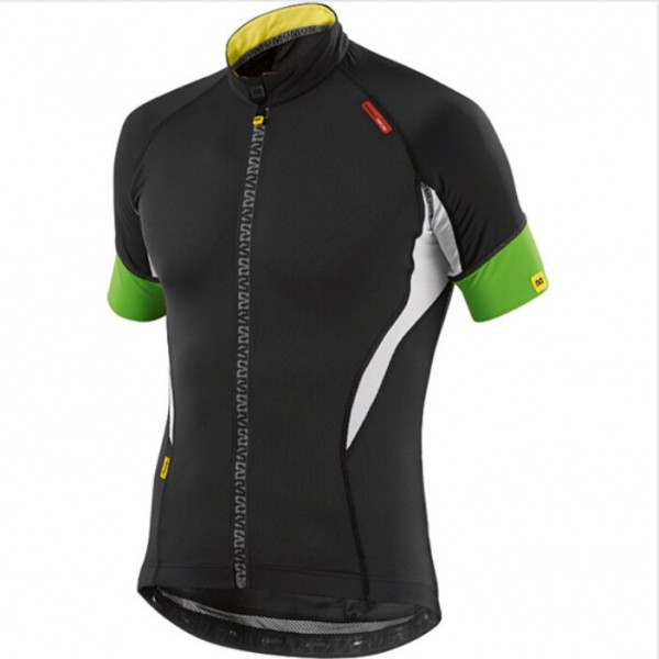 2015 MAVIC Radtrikot Kurzarm schwarz Grün