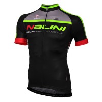2015 Nalini Grechetto Schwarz fluorescence Radtrikot Kurzarm