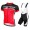 2015 Nalini Tescio Schwarz-Rot Fahrradbekleidung Satz Fahrradtrikot Kurzarm Trikot und Kurz Trägerhose
