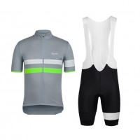 2015 Rapha Gris Fahrradbekleidung Satz Fahrradtrikot Kurzarm Trikot und Kurz Trägerhose