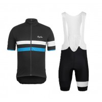 2015 Rapha Blau Fahrradbekleidung Satz Fahrradtrikot Kurzarm Trikot und Kurz Trägerhose