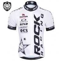 2015 Rock Racing Radtrikot Kurzarm Weiß