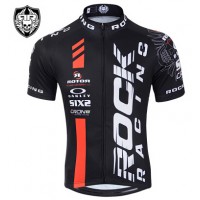 2015 Rock Racing Radtrikot Kurzarm rot schwarz