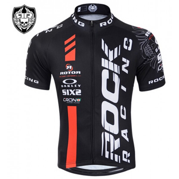 2015 Rock Racing Radtrikot Kurzarm rot schwarz
