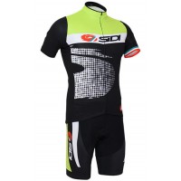 2015 SIDI Radbekleidung Radtrikot Kurzarm und Fahrradhosen Kurz