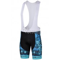 2015 Saxo Bank Tinkoff Kurz Trägerhose Camouflage Blau